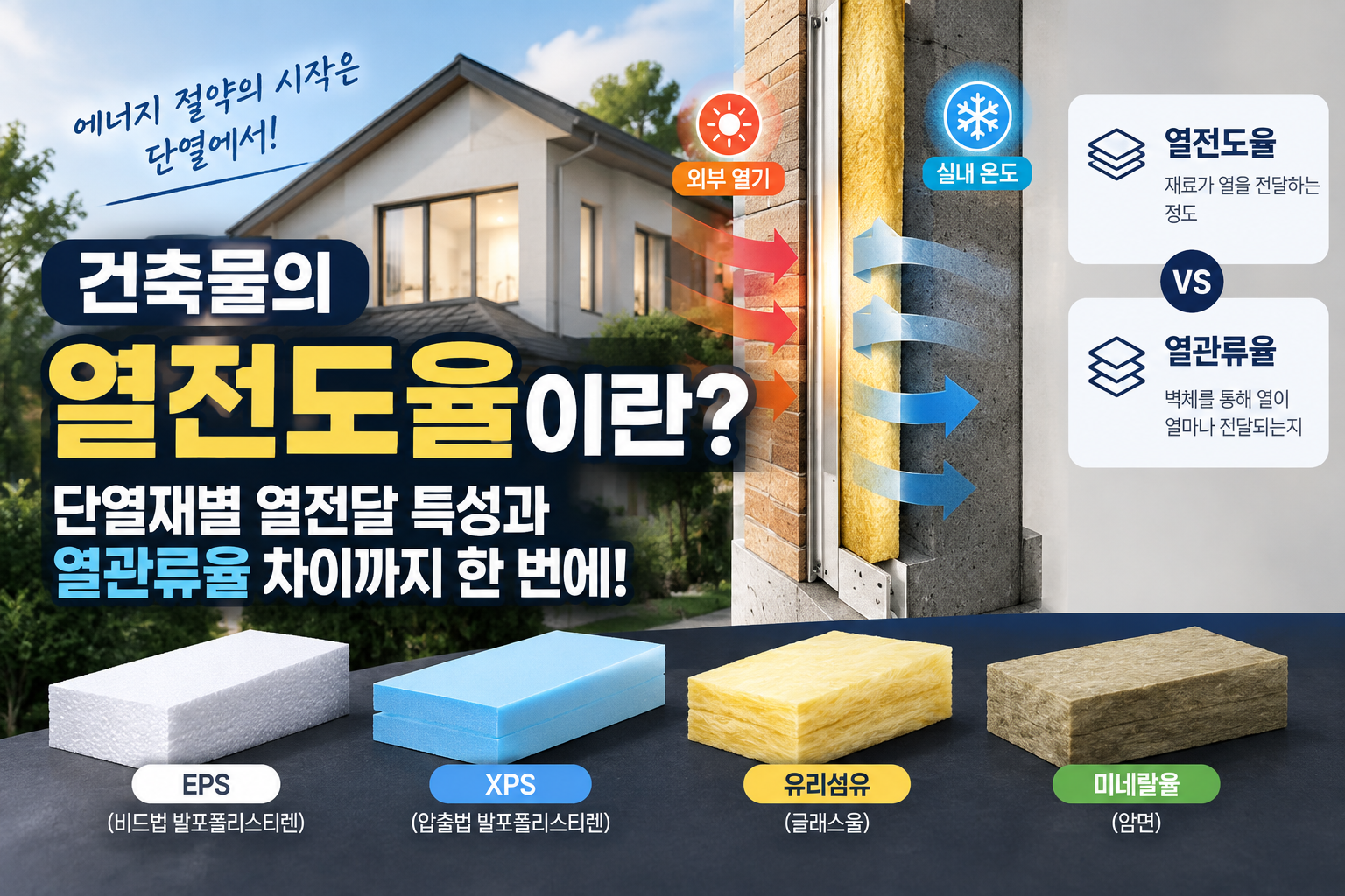 열전도율과 열관류율 한눈에 보기